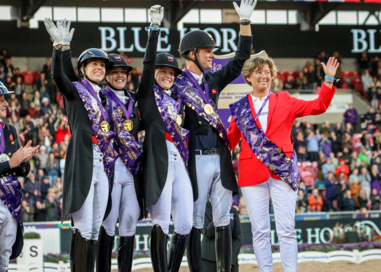 2022 FEI Dressage World Championships, Awards, Photo by Julia Murphy, Team Denmark, Team Dressage, Team Grand Prix